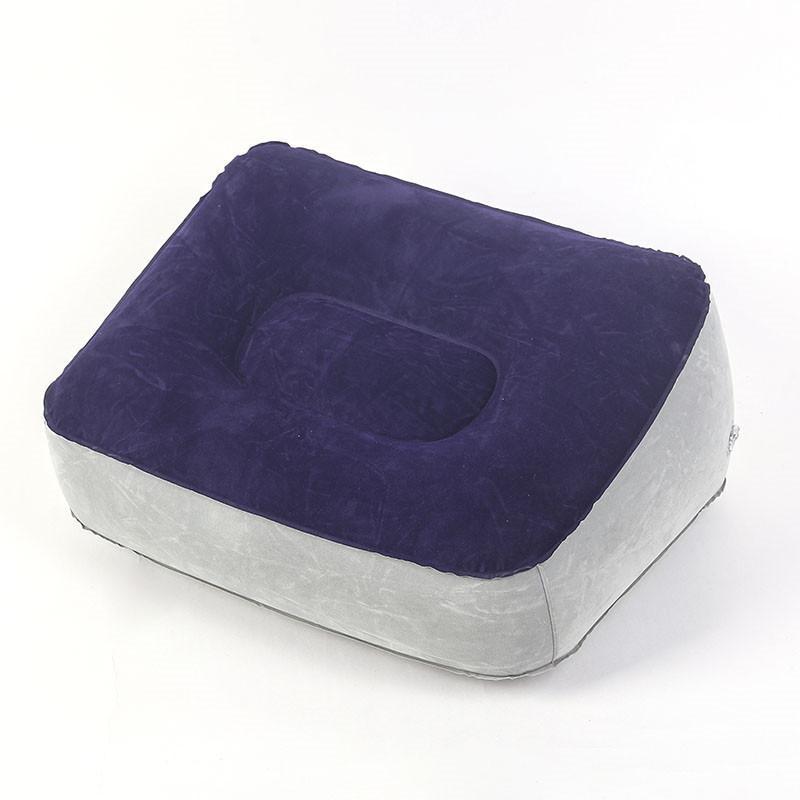 Inflatable Travel Foot Rest Pillow Leg Rest Bedbox