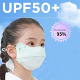 for Kids Cartoon Face Cover Ice Silk Mask Sunscreen