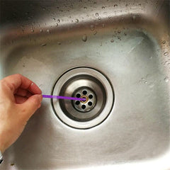 60pcs Kitchen Toilet Bathtub Drain Cleaner Sticks