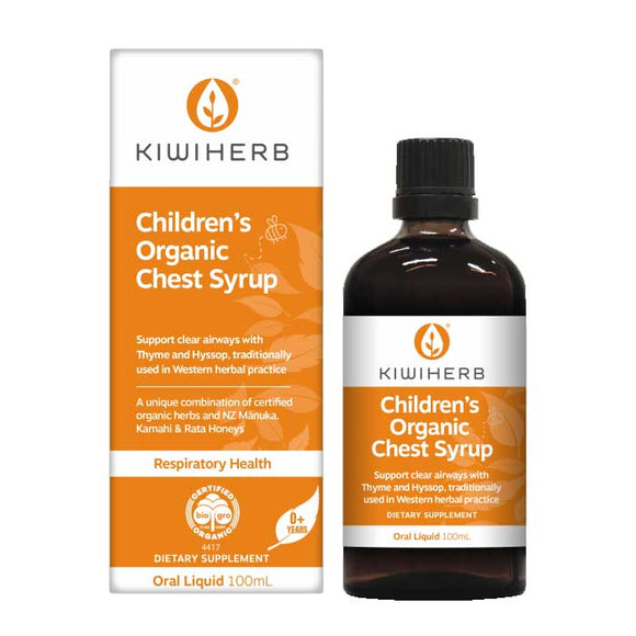 Kiwiherb Children's Organic Chest Syrup 100ml