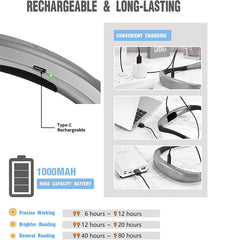 LED Rechargeable Neck Reading Book Light