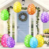 2pcs Large Easter Inflatable Egg Balloons Party Decor Ornaments