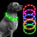 Led Usb Pet Dog Luminous Flashing Glow Glowing Night Collar