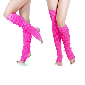 Women's Leg Warmers Fancy Dress 80s Dance Party Rave Clubbing Knitted Socks