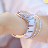 Bee Sister Luxury All Crystal Rhinestone Stylish Women Quartz Wrist Watch