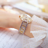 Bee Sister Luxury Crystal Rhinestone Stylish Women Quartz Wrist Watch