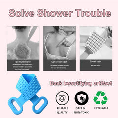 Magic Silicone Bath Brush Body Back Scrubber Shower Towels