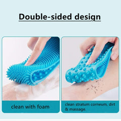 Magic Silicone Bath Brush Body Back Scrubber Shower Towels
