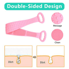 Magic Silicone Bath Brush Body Back Scrubber Shower Towels