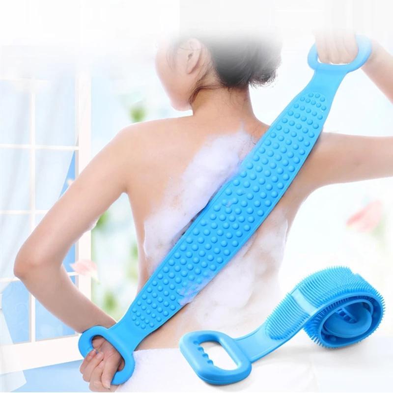 Magic Silicone Bath Brush Body Back Scrubber Shower Towels