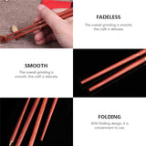 Mahogany Folding Chopsticks Outdoor Camp Picnic Travel