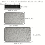 Super Water Absorbent Memory Foam Bath Mat Cobblestone Bathroom Rugs