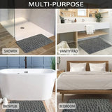 Super Water Absorbent Memory Foam Bath Mat Cobblestone Bathroom Rugs