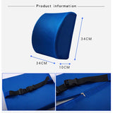 Cooling Gel Enhanced Memory Foam Lumbar Back Suppot Cushion with Mesh Cover