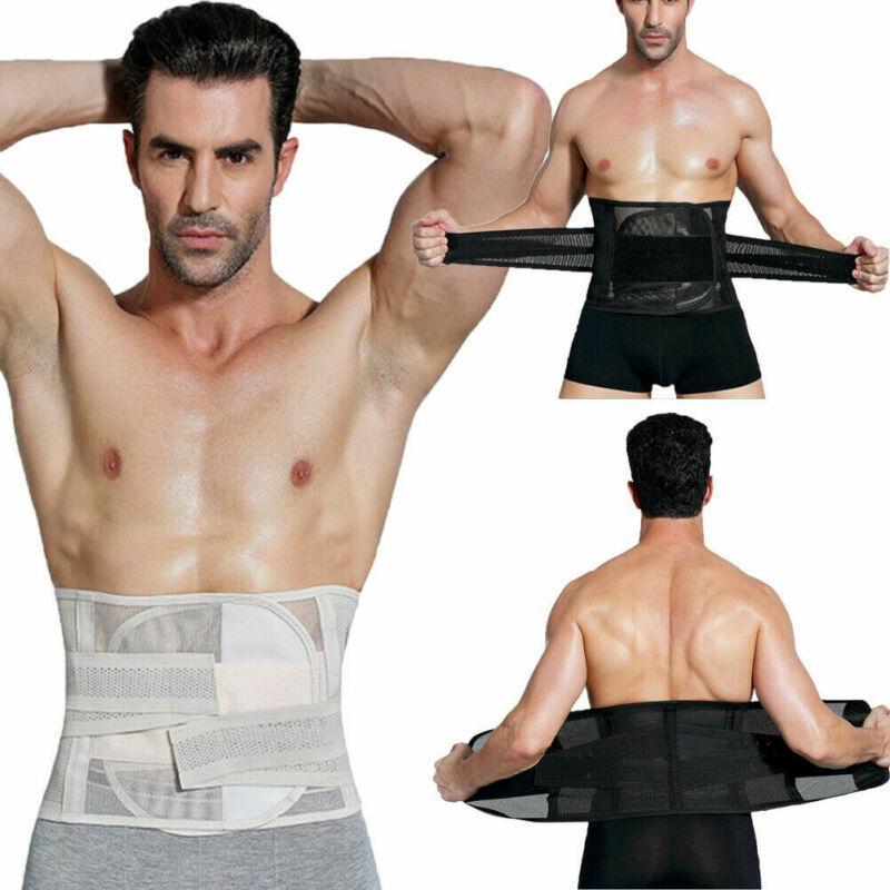 Men's Waist Trainer Lower Lumbar Back Support Belt