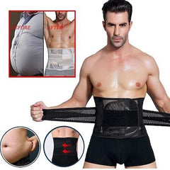 Men's Waist Trainer Lower Lumbar Back Support Belt