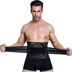 Men's Waist Trainer Lower Lumbar Back Support Belt