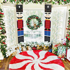 Merry Christmas Porch Banner for Front Door Porch Garden Indoor Party Decor