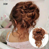 Messy Curly Chignon Hair Bun Ponytail Hair Extensions