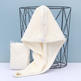 Microfiber Hair Towel Wrap Super Absorbent Twist Dry Hair Caps Bath Loop Fasten Salon Dry Hair Hat