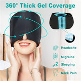 Migraine Relief Ice Head Wrap Headache Hat Cold Therapy Cap Eye Mask