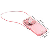 Adjustable Mini Neck Desktop Cooling Fan Multi-function Power Bank Phone Holder
