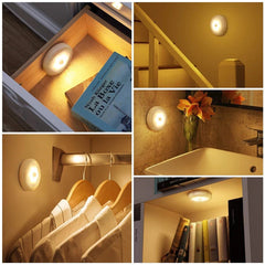 Wireless Motion Sensor LED Cabinet Night Lamp Bedside Lights