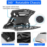 Multi-Angle Adjustable Laptop Stand with Phone Holder