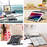 Multi-Angle Adjustable Laptop Stand with Phone Holder