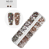 Multi Shapes Crystal Nail Art Rhinestones Nail Gems Kit for Nail Art DIY Crafts