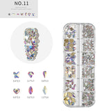Multi Shapes Crystal Nail Art Rhinestones Nail Gems Kit for Nail Art DIY Crafts