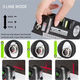 Precision Multi-Purpose Laser Level, Horizontal Vertical Laser Beam Measuring Tape