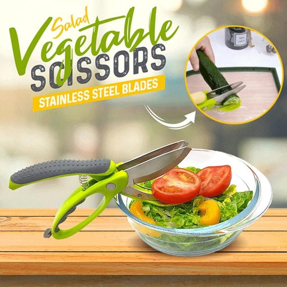 Herb Salad Vegetable Scissors Fruit Slicer Kitchen Gadgets