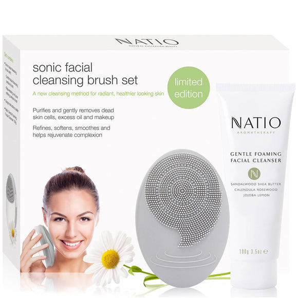 Natio Sonic Facial Cleansing Brush Set