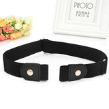 No Buckle Elastic Stretch Belts for Men and Women