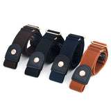 No Buckle Elastic Stretch Belts for Men and Women