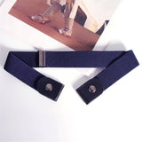 No Buckle Elastic Stretch Belts for Men and Women