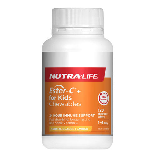 Nutra-Life Ester C for Kids 100mg Chewable 120 Tablets