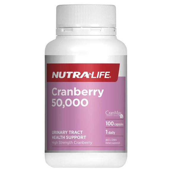 Nutra-Life Cranberry 50000 Urinary Tract & Bladder Support - 100 Capsules