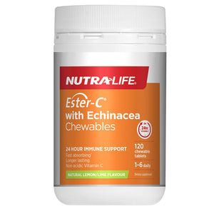 Nutra-Life Ester-C 500 + Echinacea Chewable 120tabs