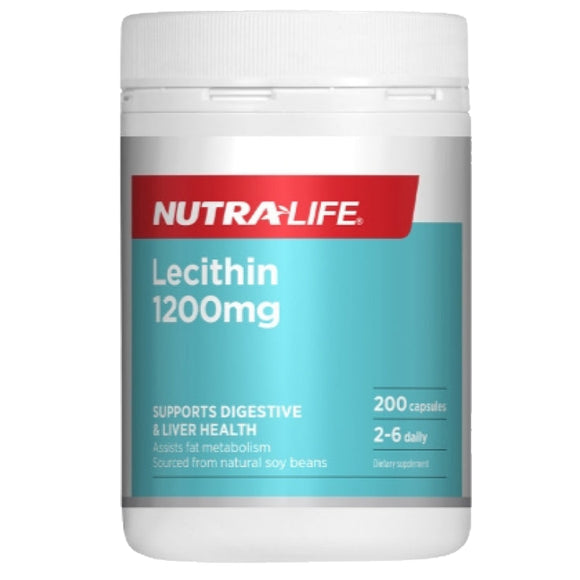 Nutra-Life Lecithin 1200mg 200 Capsules