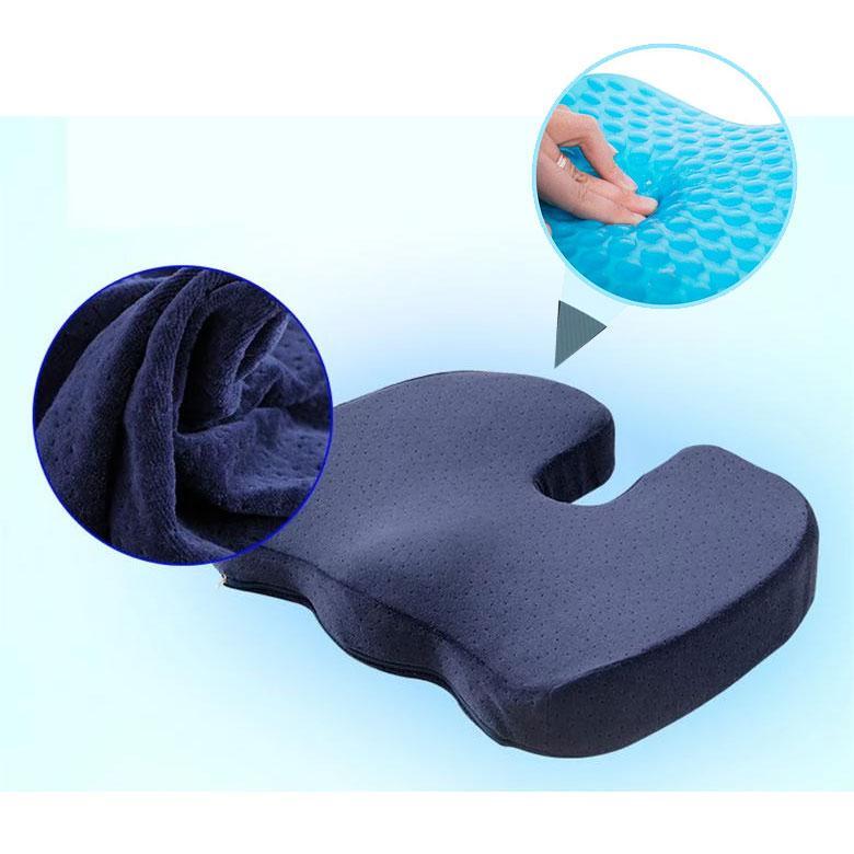 Orthopedic Cool Gel & Memory Foam Enhanced Seat Cushion