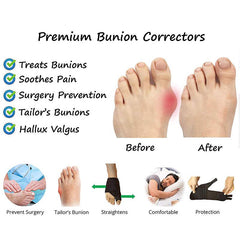 Orthopedic Bunion Corrector Thumb Valgus Splint Cushion Black