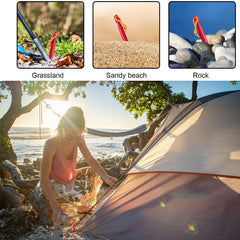 10PCS Outdoor Tent Stakes, Aluminum Camping Tent Ground Pegs