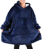 Oversized Winter Hoodie Fleece Warm Sweatshirts Blanket