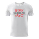 Unisex Funny T-Shirt Pew Pew Graphic Novelty Summer Tee