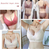 Padded Push Up Lingerie Wire Free Lace Bras Soft-Cup Embrace Bralette