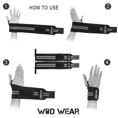 5 Pairs 18-inch Wrist Wraps Support Band with Thumb Loops