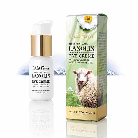 Parrs Wild Ferns Lanolin Eye Creme with Collagen and Vitamin C & E 30ml