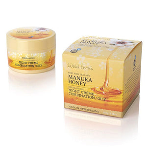Parrs Wild Ferns Manuka Honey Rebalancing Night Creme - Combination to Oily